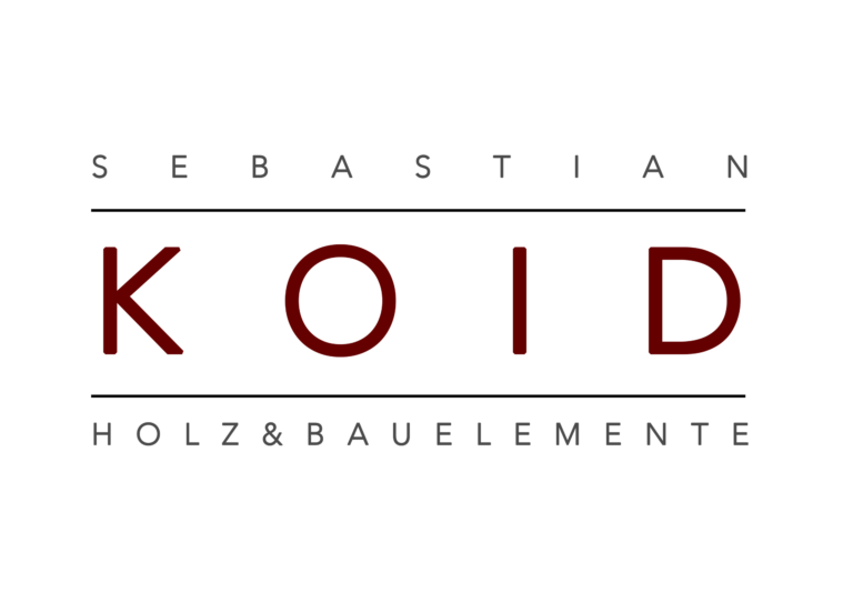 Logo Sebastian Koid Holz und Bauelemente in Dunkelrot